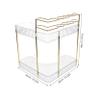 ABOOFAN Corner Skincare Organizer Countertop Storage for Makeup Brushes and Toothbrushes Multi Vanity for Efficient Bathroom Organization view 2