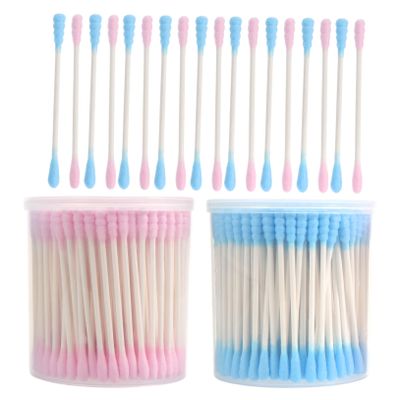 BESTYASH Double-Head Cotton Swabs 400 Count Makeup Cleaning Swabs Pointed Tips for Beauty and Ear Cleaning Disposable Dual-Ended Cotton Buds