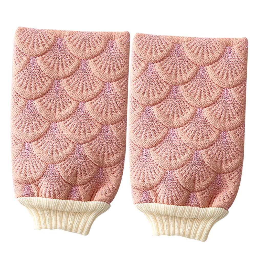 BESTYASH Body Exfoliator Bath Mittens 2 Pack Spa Cell Mittens Shower Gloves Brush for Men Women