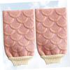BESTYASH Body Exfoliator Bath Mittens 2 Pack Spa Cell Mittens Shower Gloves Brush for Men Women view 2
