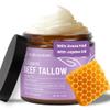 Body Restore Grass Fed Whipped Beef Tallow for Dry Skin, Face  Manuka Honey, Jojoba Oil, Valentines Day Gifts for Her and Him, Birthday Gifts for Women and Men, Travel Essentials  Lavender view 1