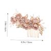 Baluue 3pcs Bridal Hair Comb Rhinestone Flower Design Wedding Hair Accessories for Women and Bridesmaids Elegant Side Comb Clips for Special Occasions view 2
