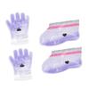 PartyKindom 2pairs Lavender Paraffin Wax Therapy Kit for Hand and Feet Care Professional Cover for Nourishing Skin for Home Use and Beauty Salons view 1