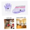 PartyKindom 2pairs Lavender Paraffin Wax Therapy Kit for Hand and Feet Care Professional Cover for Nourishing Skin for Home Use and Beauty Salons view 3