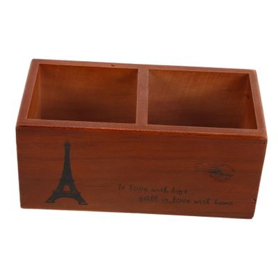 TOVINANNA Vintage Wooden Hair Tool Organizer Multifunctional Scissor Storage Box for Hairdressers and Salon Use Elegant Design for Home and Professional Tools