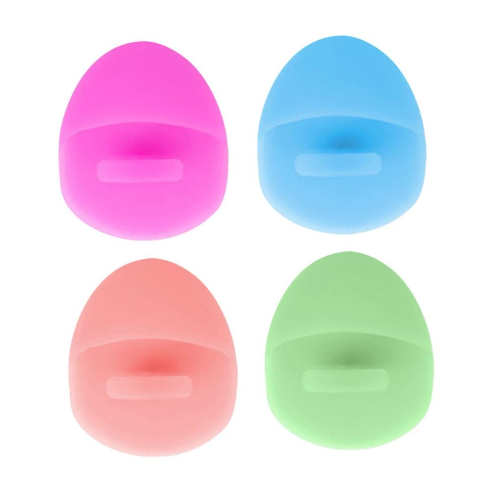 Ipetboom 2pcs Silicone Face Facial Cleansing Brush Pore Scrubbing for Treatment Cleansing Exfoliating Tool