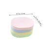 TOGEVAL 8pcs Facial Cleaning Sponges Random Color Makeup Removal Pads for Compact Face Wash Sponges for Daily Use Lightweight and Quick-drying Skin Care view 2