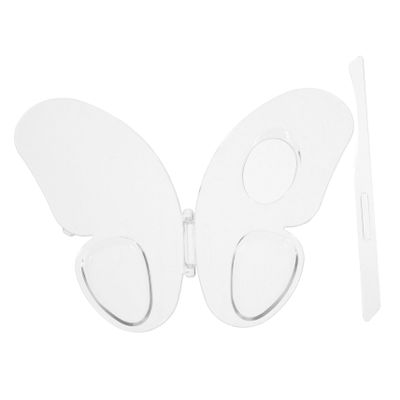 Beatifufu Professional Makeup Palette Foundation Mixing Tray Acrylic Butterfly Palette Makeup Artist Essential