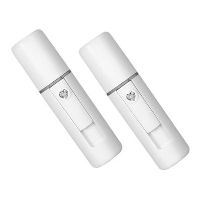 Ipetboom 2pcs Nano Mist Sprayer and Face Steamer Multifunctional Facial Hydrator for Skin Moistening and Refreshing for Daily Skincare and Makeup Setting White