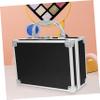 SHERCHPRY Aluminum Black Travel Makeup Box Portable Makeup Organizer Briefcase for Men view 3
