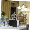 SHERCHPRY Aluminum Black Travel Makeup Box Portable Makeup Organizer Briefcase for Men view 4
