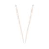 Carved Wooden Hair Sticks Set, Traditional Hair Chopsticks, 7 inches, 2 Pack, Vintage Style (White) view 1