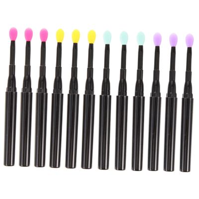 CALLARON Silicone Lip Brush Set Lid 12Pcs Multi-Purpose Makeup Applicators for Lip Gloss and Eyeshadow Soft Silicone Material for Makeup Enthusiasts