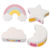 KOMBIUDA Rainbow Explosion Shower Bombs Set 4Pcs Skin-Friendly Bombs Essential Oils for Relaxing Bubble Bath for Personal Spa view 1