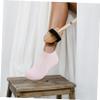 PACKOVE 2pairs Gel Moisturizing Socks and Gloves Overnight Hydration Elasticity Nonslip Honeycomb Bottom for Spa and Travel view 4
