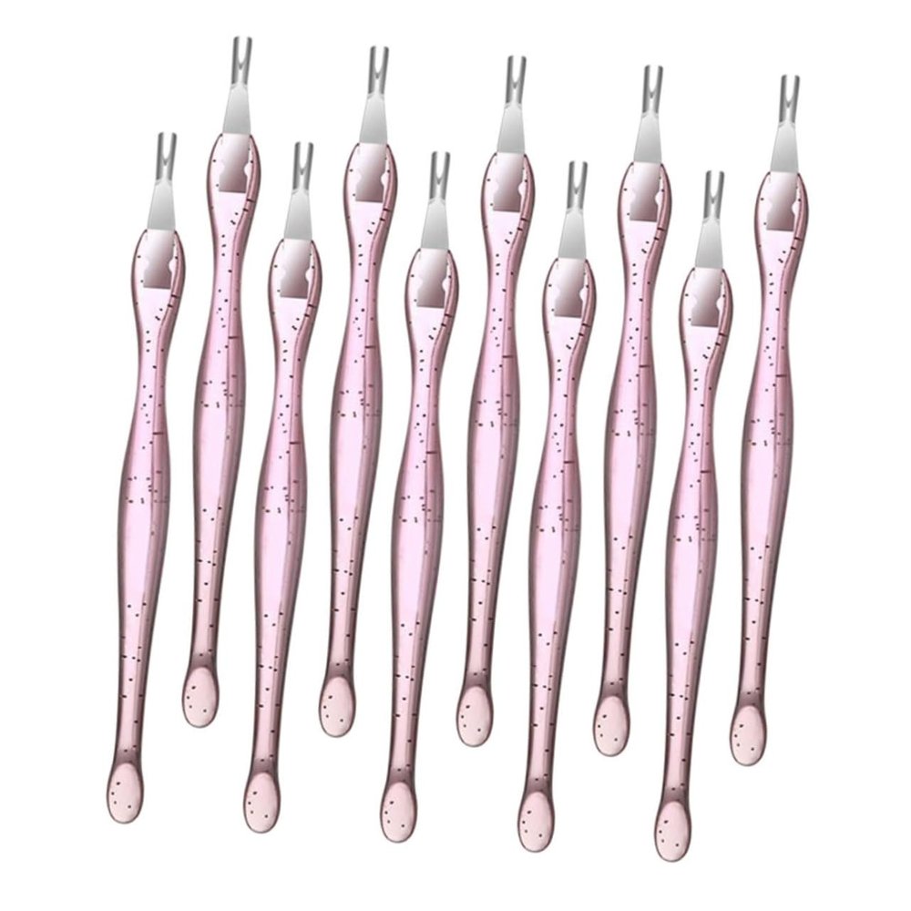 BIUDECO 10pcs Manicure Tools Nail Buffer Nail Art Tools for for Scraper Dead Skin Forks Trimmers Scissors