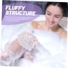 PACKOVE 2pcs Large Dot Bath Flower Shower Loofah Body Exfoliating Sponge Bath Scrubber Adorable Bathing Tool view 3