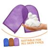 WOONEKY 6pcs Soft Skin Brush Gloves Bath Mittens Exfoliating Mittens for Shower view 2