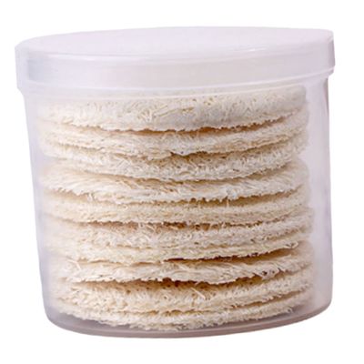 CALLARON 10pcs Loofah Makeup Removal Pads Reusable Facial Cleaning Puff for Exfoliating and Deep Cleansing Lightweight and Portable Makeup for Travel and Daily Use