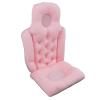 Adult Full Body Bath Pillow - Quick Drying Head Neck Support Cushion with Hanging Hole - Ideal for Spa and Relaxation (Blue) (Pink) view 2