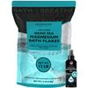 Aromasong Ultimate Magnesium Bundle: 12lb Dead Sea Magnesium Flakes + 100% Pure Dead Sea Magnesium Oil Spray for Relaxation and Wellness view 1