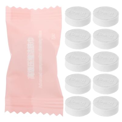 BCOATH 50pcs Compressed Towels Tablets Disposable Face Towels for Travel Beauty Salon Portable Coin Tissue for Clean Soft Skin-friendly Cleansing Travel Washcloths