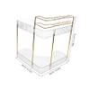 Garneck Makeup Organizer Stand for Vanity Corner Multi Skincare and Perfume Storage Convenient Brush Holder for Bathroom Countertop view 2