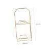 Healeved 2pcs Gold Plated Double Layer Beauty Egg Storage Rack Makeup Powder Puff Holder Rotating Makeup Organizer Stand view 2
