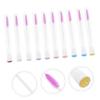 EPIGEIST 10pcs Eyelash Brush Lash Extensions Spoolies Beauty Eyelash Makeup Applicator Portable Lightweight Clean Storage Tube view 4