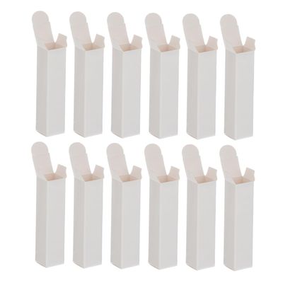 Alipis 50pcs Kraft Paper Lipstick Tubes Reusable Lip Balm Containers for Makeup Samples Stylish Storage for Lipsticks Versatile Use for Accessories