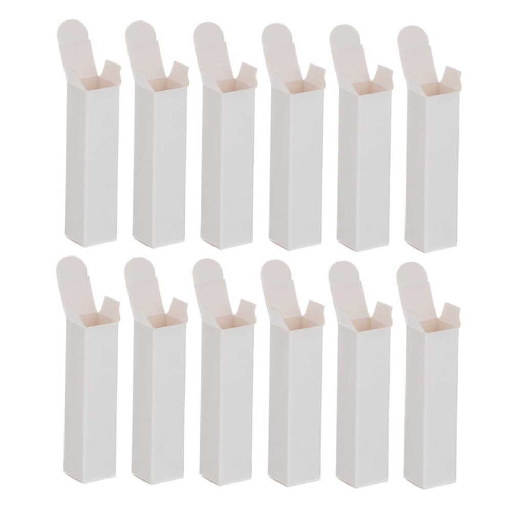 Alipis 50pcs Kraft Paper Lipstick Tubes Reusable Lip Balm Containers for Makeup Samples Stylish Storage for Lipsticks Versatile Use for Accessories