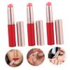 Healvian 3pcs Portable Lip Brush Applicator Cover for Women Lightweight Lip Gloss Applicator for Travel Makeup for Lipstick and Concealer Application view 2