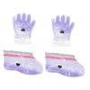 HAKIDZEL 2pairs Lavender Paraffin Wax Therapy Cover Kit for Hand and Feet Care Lightweight Wax Gloves and Foot Covers for Home Use and Beauty Salons view 1
