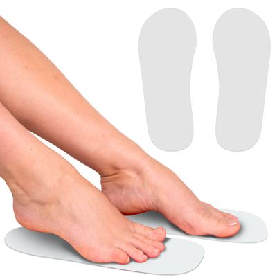 Professional 60Pairs Spray Tan Feet Pads - Disposable Foam Feet Protectors for Tanning Hygienic & Comfortable Feet for Spray Tanning - Spray Tan Foot Covers for Tanning Tent (White)