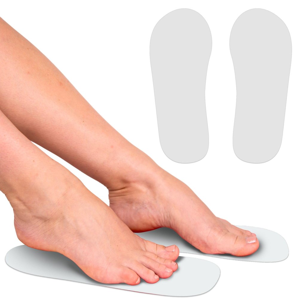 Professional 60Pairs Spray Tan Feet Pads - Disposable Foam Feet Protectors for Tanning Hygienic & Comfortable Feet for Spray Tanning - Spray Tan Foot Covers for Tanning Tent (White)