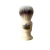 Simpsons Shaving Brush Commodore X3 Platinum Fibre - Faux Ivory Handle - Premium Wet Shave Tool for Rich Lather - Extra Soft & Dense - Luxury Shaving Brush for Smooth, Comfortable Grooming view 2