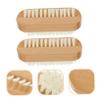 HAPINARY 2pcs Nail Cleaning Brush Fingernail Brush Stiff Bristles for under Nail Cleaning Ergonomic Design for Easy Use view 3