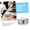 PartyKindom 1pc Wet Shave Cup Shaving Foam Container Lidded Bubble Bowl Sturdy Shaving Soap Holder Practical for Home Salon Use view 4