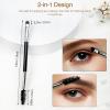 Eyebrow and Eyelash Tool Set of 3 - Lash Separator, Lash Spoolie, Brow Comb - Professional Eye Makeup Kit view 4