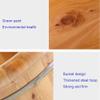Natural Wooden Footbath Bucket,27Cm Wooden Foot Basin for Home,Spa Age Foot Bucket,with Lid with AGER Foot Bath Bowl,Natural Thicken Foot Basin view 4