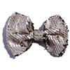 10Pcs 13cm Reversible Sequin Bow Boutique Shinny Bowknot Hairgrips Women Hair Barrettes Accessories (10Pcs Blue, With Clip) view 2
