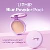 LIPHIP Blur Powder Pact - Pressed Powder Compact with Mirror and Puff Makeup Setting, Blurs Fine Lines & Imperfections, All Day Wear, Perfect for On The Go, Face Sebum Oil Control (03.Natural, One) view 2