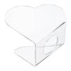 Ipetboom Acrylic Heart Nail Art Palette 1 Piece Portable Mixing Tray for Gel Polish for Nail Salons and Home Use view 1