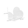 Ipetboom Acrylic Heart Nail Art Palette 1 Piece Portable Mixing Tray for Gel Polish for Nail Salons and Home Use view 2