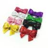 20Pcs 5cm DIY Shiny Sequin Bows Knot Fashion Applique Bows For Hair Accessories (20Pcs Red, With Clip) view 2
