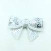 20Pcs 5cm DIY Shiny Sequin Bows Knot Fashion Applique Bows For Hair Accessories (20Pcs Green, With No Clip) view 3