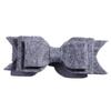 10Pcs Felt Hair Bow Accessories, 9.2 cm, Non-Woven Fabric For Headbands (10Pcs Grey, With No Clip) view 1