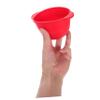 FRCOLOR Silicone Wax Melting Pot Liner Non-stick Hair Removal Bowl Portable and Foldable Design for Easy Mixing of Facial Masks and Waxing Treatments Red view 3