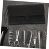 PartyKindom Compact Barber Kit Scissor Holder Stylist Case Salon Tray Barber Suitcase Scissor Organizer Hair Styling Tool Pouch view 2
