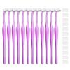12 PCS Small Eyebrow Razors, Mini Face Shavers Facial Hair Removal Eye Brow Razors Microblades Eyebrow Shaper Beauty Tools Accessories for Women Men Use (Purple) view 1